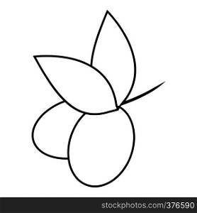 Olives icon. Outline illustration of olives vector icon for web. Olives icon, outline style