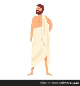 Olymp god icon cartoon vector. Greek ares. Hestia ancient. Olymp god icon cartoon vector. Greek ares