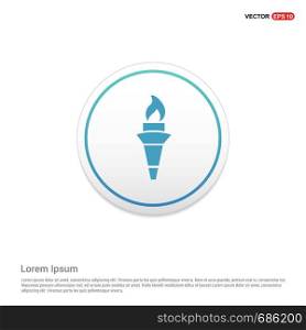 Olympic Torch Icon Hexa White Background icon template - Free vector icon
