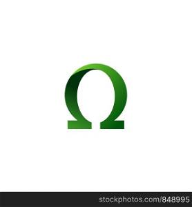 Omega Symbol Logo Template Illustration Design. Vector EPS 10.