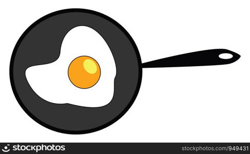 Omelette illustration vector on white background