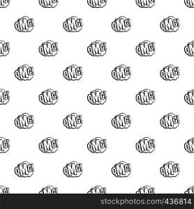 OMG, comic text speech bubble pattern seamless in simple style vector illustration. OMG, comic text speech bubble pattern vector