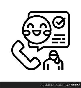on-call babysitter line icon vector. on-call babysitter sign. isolated contour symbol black illustration. on-call babysitter line icon vector illustration