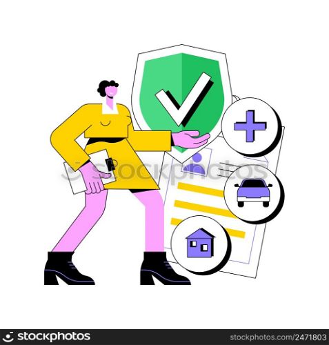 On-demand insurance abstract concept vector illustration. Online insurance policy, affordable personalized service, flexible price and term coverage, by-the-mile car insurance abstract metaphor.. On-demand insurance abstract concept vector illustration.