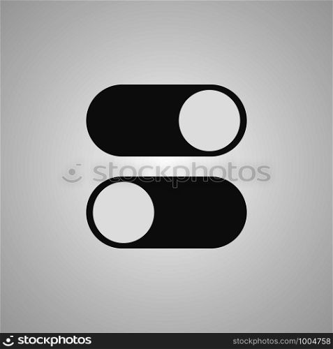 On off buttons icons. Vector eps10 illustration