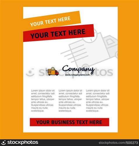 On time delivery Title Page Design for Company profile ,annual report, presentations, leaflet, Brochure Vector Background