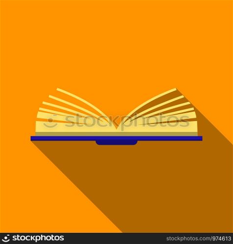 One book icon. Flat illustration of one book vector icon for web. One book icon, flat style