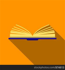 One book icon. Flat illustration of one book vector icon for web. One book icon, flat style