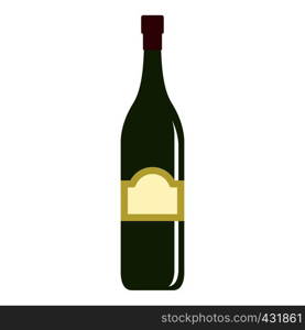 One bottle icon flat isolated on white background vector illustration. One bottle icon isolated