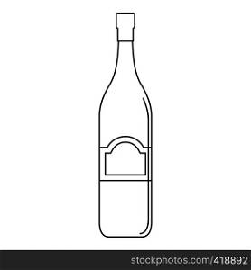 One bottle icon. Outline illustration of one bottle vector icon for web. One bottle icon, outline style
