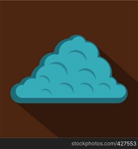 One cloud icon. Flat illustration of one cloud vector icon for web. One cloud icon, flat style