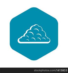One cloud icon. Simple illustration of one cloud vector icon for web. One cloud icon, simple style