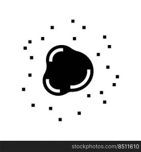 one color mole glyph icon vector. one color mole sign. isolated symbol illustration. one color mole glyph icon vector illustration