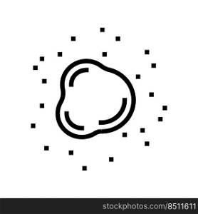 one color mole line icon vector. one color mole sign. isolated contour symbol black illustration. one color mole line icon vector illustration