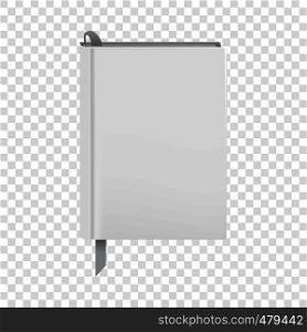 One diary icon. Realistic illustration of one diary vector icon for web. One diary icon, realistic style
