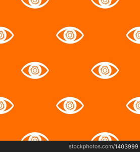 One eye pattern vector orange for any web design best. One eye pattern vector orange
