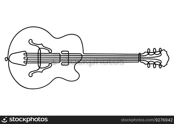 One line drawing Royalty Free Vector Image