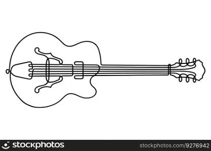 One line drawing Royalty Free Vector Image