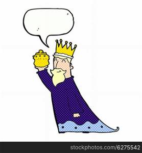 one of the three wise men with speech bubble