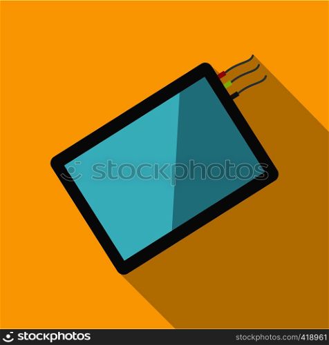 One phone icon. Flat illustration of one phone vector icon for web. One phone icon, flat style