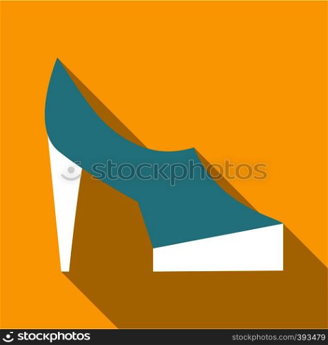 One shoe icon. Flat illustration of one shoe vector icon for web. One shoe icon, flat style