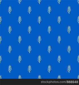 One spica pattern repeat seamless in blue color for any design. Vector geometric illustration. One spica pattern seamless blue