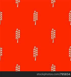 One spike pattern repeat seamless in orange color for any design. Vector geometric illustration. One spike pattern seamless