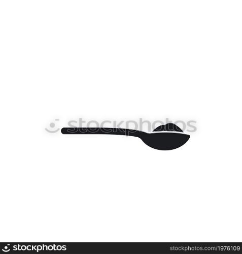 one spoon of sugar sign icon vector illustration design template