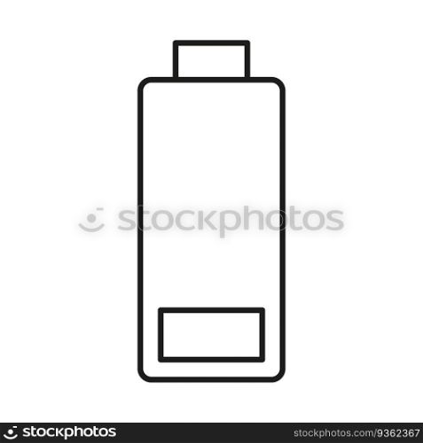 one strip of battery icon , battery icon. Vector illustration. stock image. EPS 10.. one strip of battery icon , battery icon. Vector illustration. stock image.