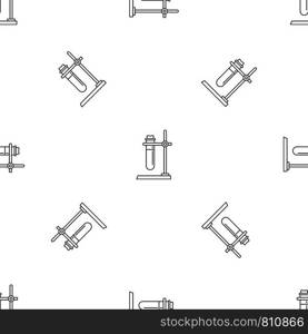 One test tube stand pattern seamless vector repeat geometric for any web design. One test tube stand pattern seamless vector
