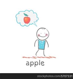 one thinks of the apple
