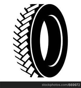 One tyre icon. Simple illustration of one tyre vector icon for web. One tyre icon, simple style.