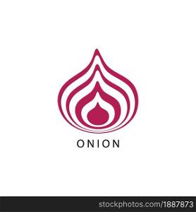 Onion Icon logo vector design