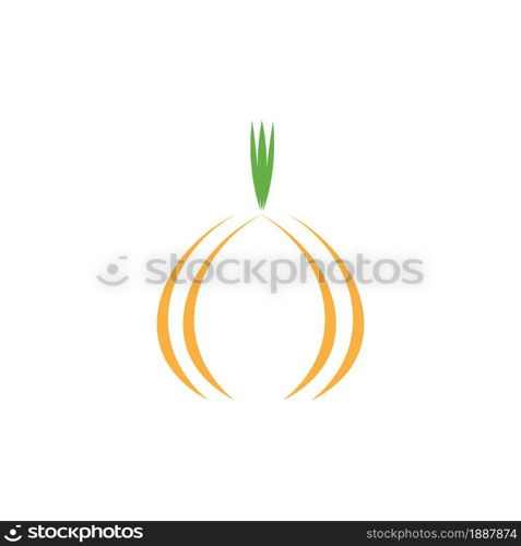 Onion Icon logo vector design