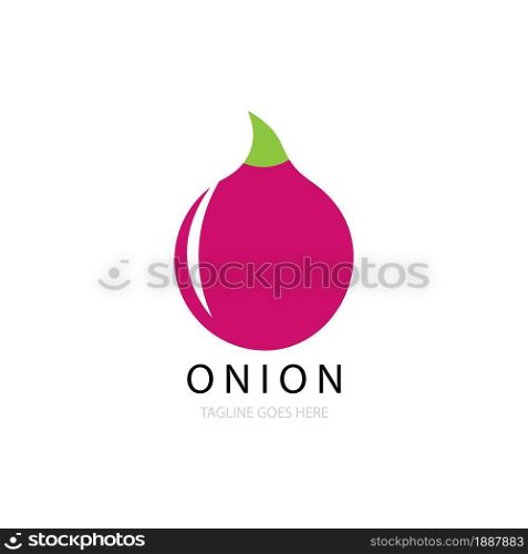 Onion Icon logo vector design