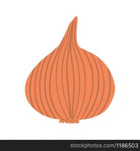 Onion in hand drawn style isolated on white background. doodle onion bulb vegetable. Vegetarian healthy food. Fresh organic ingredient. Vector illustration. Onion in hand drawn style isolated on white background. doodle onion bulb vegetable.