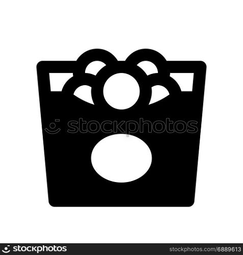 onion ring, icon on isolated background