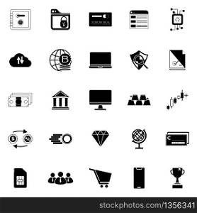 Online banking with security icons element, stock vector