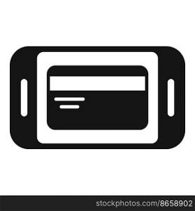 Online credit card icon simple vector. Payment cash. Business pay. Online credit card icon simple vector. Payment cash