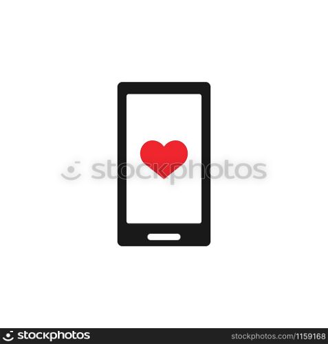 Online dating icon design template vector isolated illustration. Online dating icon design template vector isolated