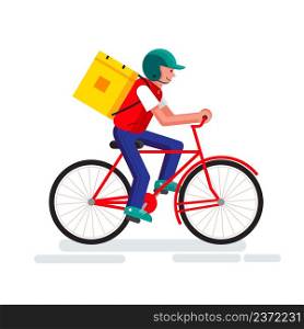 Online delivery service concept, Warehouse, bicycle