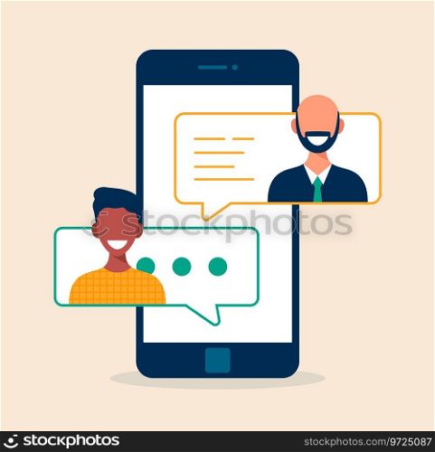 Online education concept student and teacher Vector Image