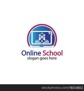 Online Education logo design template. Online course logo design. Online Learning logo