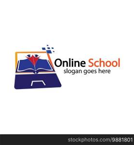 Online Education logo design template. Online course logo design. Online Learning logo