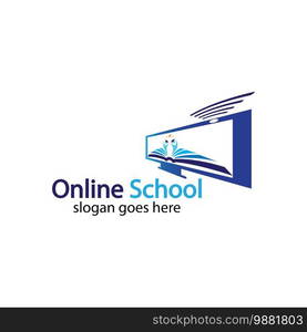 Online Education logo design template. Online course logo design. Online Learning logo