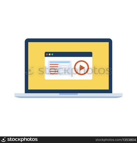 Online education video distance learning. Education concept