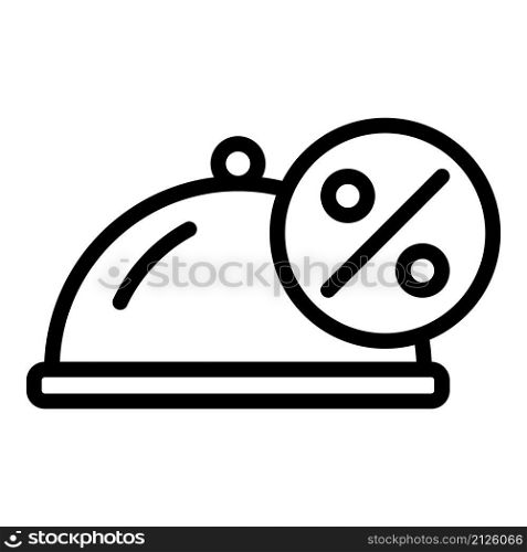 Online food sale icon outline vector. Delivery order. Menu payment. Online food sale icon outline vector. Delivery order