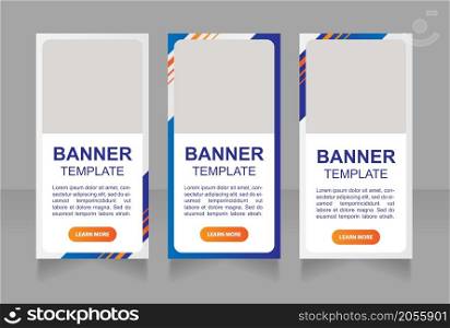 Online format of business events web banner design template. Vector flyer with text space. Advertising placard with customized copyspace. Printable poster for advertising. Arial font used. Online format of business events web banner design template