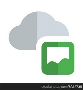 Online image storage on a cloud server