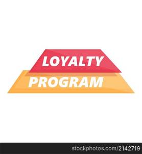 Online loyalty program icon cartoon vector. Card gift. Client retail. Online loyalty program icon cartoon vector. Card gift
